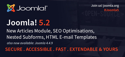 Joomla 5.2 mit neuen Funktionen und Joomla 4.4.9 als Bugfix-Release erschienen 