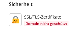 Warnung von plesk bezüglich SSL, dass die Domain noch nicht geschützt ist. Joomla100 - Anleitungen: plesk warnt Sie in Ihrem Dashboard, dass Ihre Domain noch nicht mit SSL geschützt ist.